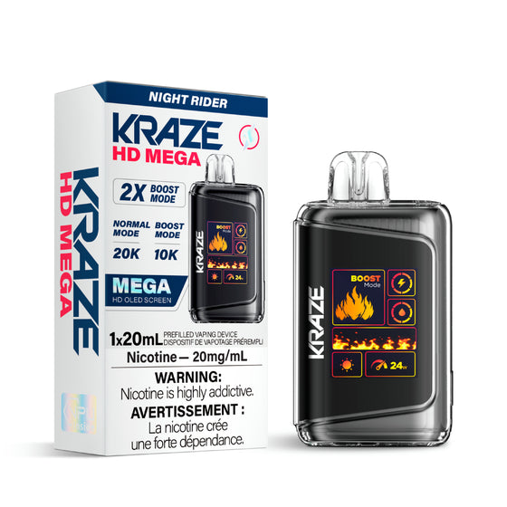 Kraze HD Mega 20k/20mg/20ml Canada, Calgary, Edmonton ecig and vape  hardware
