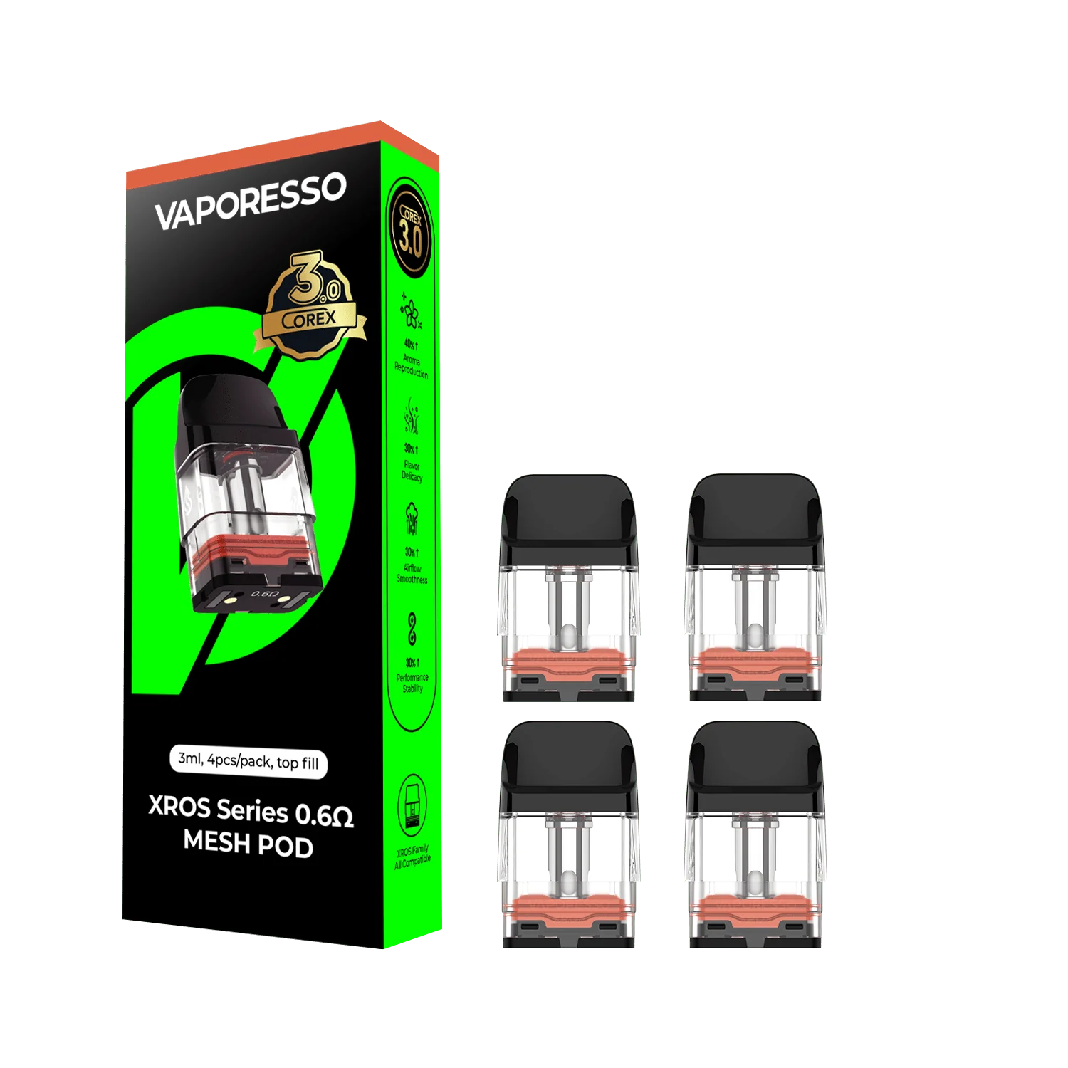 Vaporesso XROS Empty Pods (packs of 4s)