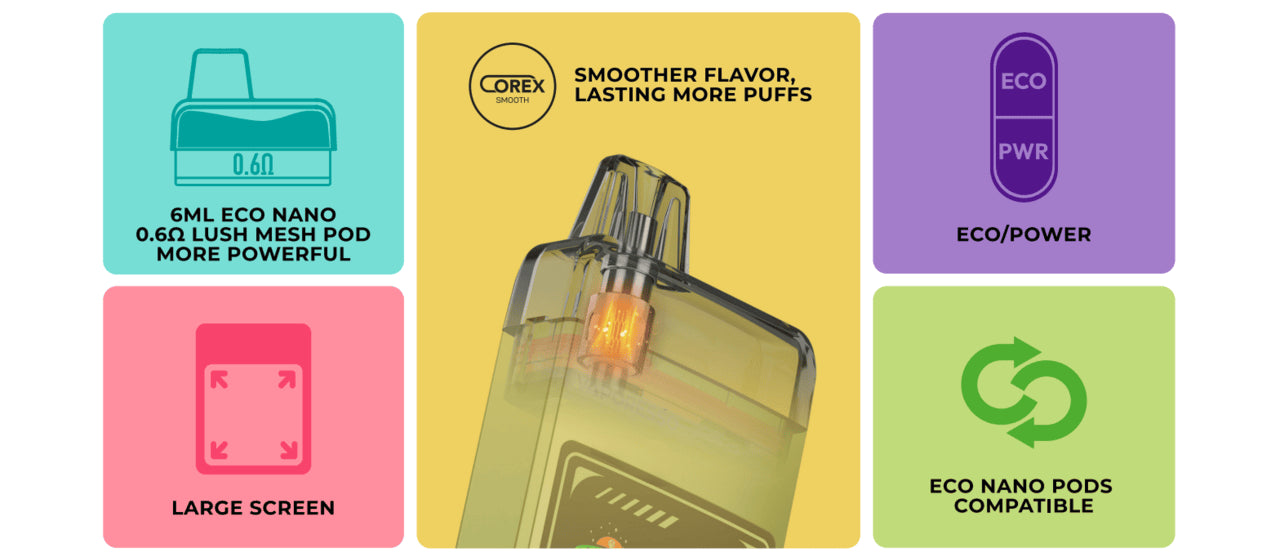 Vaporesso Eco Nano PRO Open Pod Kit 6mL Canada, Calgary, Edmonton ecig and vape hardware - CoolVape.ca Vaporesso Eco Nano PRO Open Pod Kit 6mL Canada, Calgary, Edmonton ecig and vape hardware - CoolVape.ca