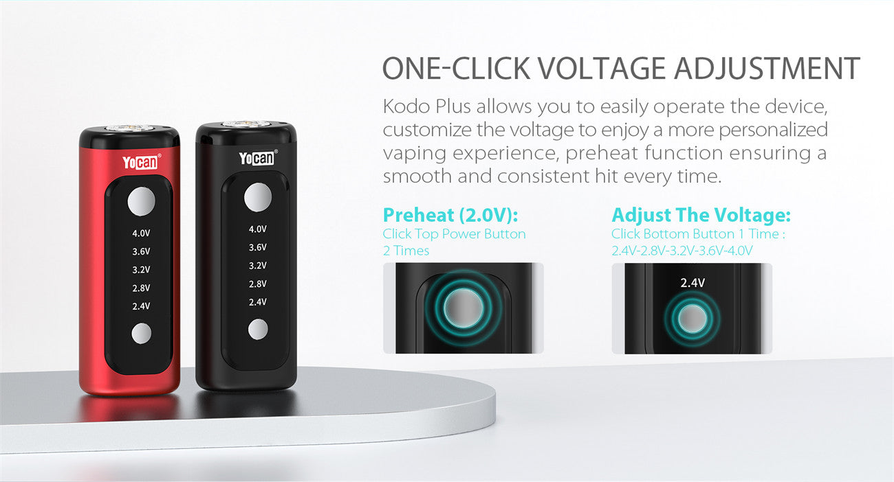Yocan Kodo Plus 510 Vaporizer Battery 900mAh