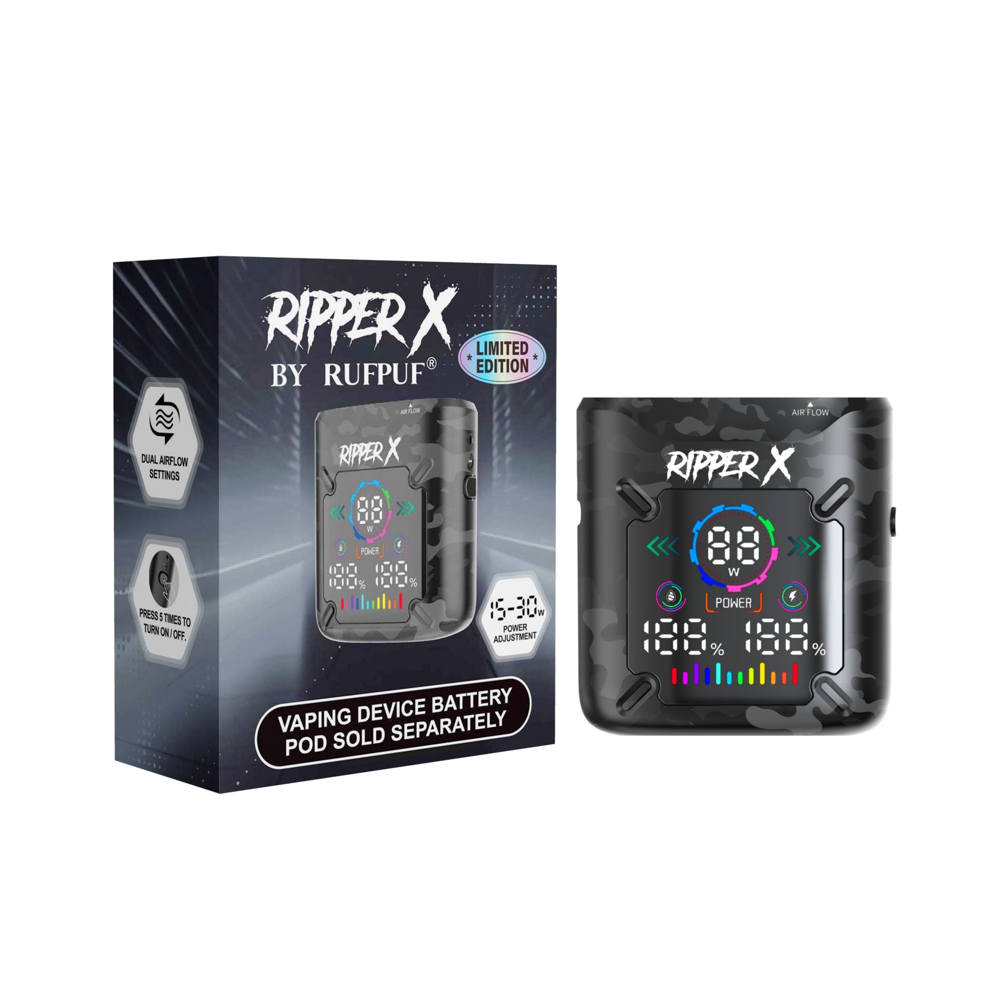 G-Core Ripper X Ultra Battery 1000 mAh/Liquid Indicators Canada, Calgary, Edmonton ecig and vape hardware - CoolVape.ca G-Core Ripper X Ultra Battery 1000 mAh/Liquid Indicators Canada, Calgary, Edmonton ecig and vape hardware - CoolVape.ca