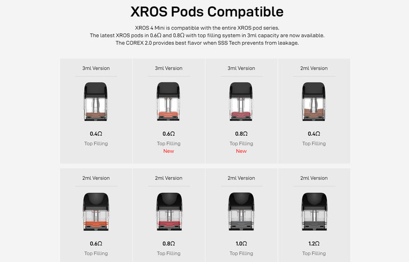 VAPORESSO XROS 4 Mini POD KIT Canada, Calgary, Edmonton ecig and vape hardware - CoolVape.ca VAPORESSO XROS 4 Mini POD KIT Canada, Calgary, Edmonton ecig and vape hardware - CoolVape.ca
