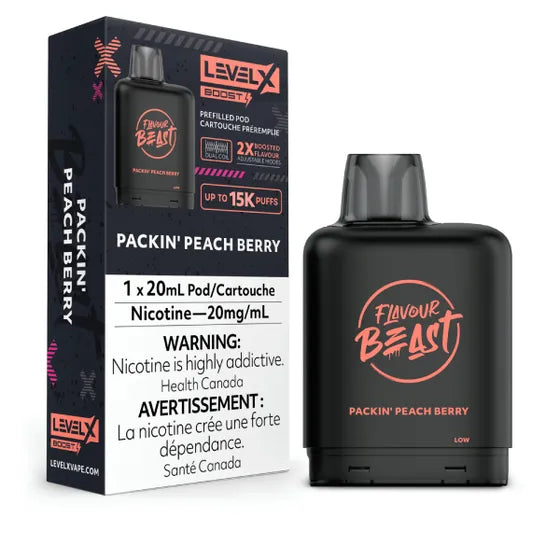 level x vape pod Level X Flavour Beast Boost Pod 15k/ 20mg/20mL Canada, Calgary, Edmonton ecig and vape hardware