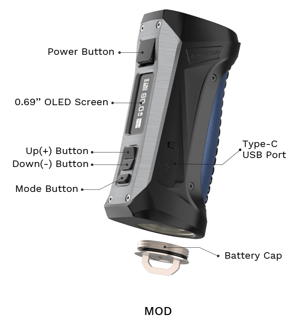 Vaporesso Forz TX80 80W Kit with Forz Tank 25 4.5 mL