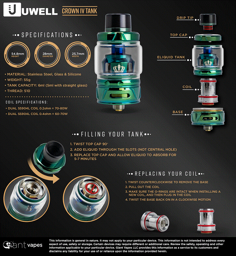 Uwell Crown 5 Bewertung UWell Crown 5 Sub Ohm Tank Canada, Calgary, Edmonton ecig and vape hardware Uwell Crown 5 (V) Coil Serie 4er Pack Verdampferkpfe Widerstand 0,3Ohm : Amazon.de: Elektronik & Foto Uwell Crown 5 Bewertung UWell Crown 5 Sub Ohm Tank Canada, Calgary, Edmonton ecig and vape hardware Uwell Crown 5 (V) Coil Serie 4er Pack Verdampferkpfe Widerstand 0,3Ohm : Amazon.de: Elektronik & Foto
