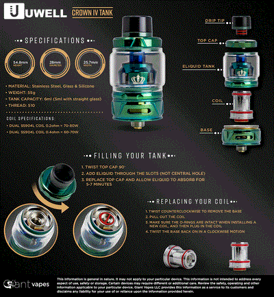 UWell Crown 5 Sub Ohm Tank Replacement Coils